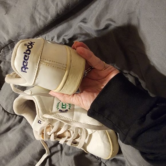 Reebok Green and White Athletic Sneakers - Picture 4 of 5